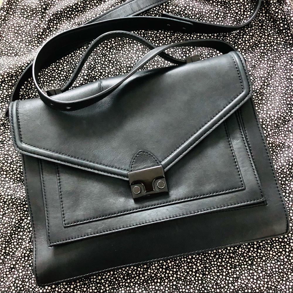 Loeffler Randall Medium Black Rider Satchel Bag